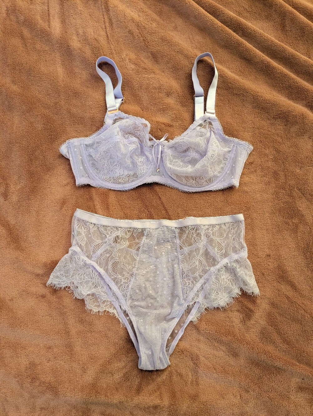 lilac/lavender lace lingerie